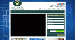 Desktop Screenshot of magnoliacustomhomesofsc.com